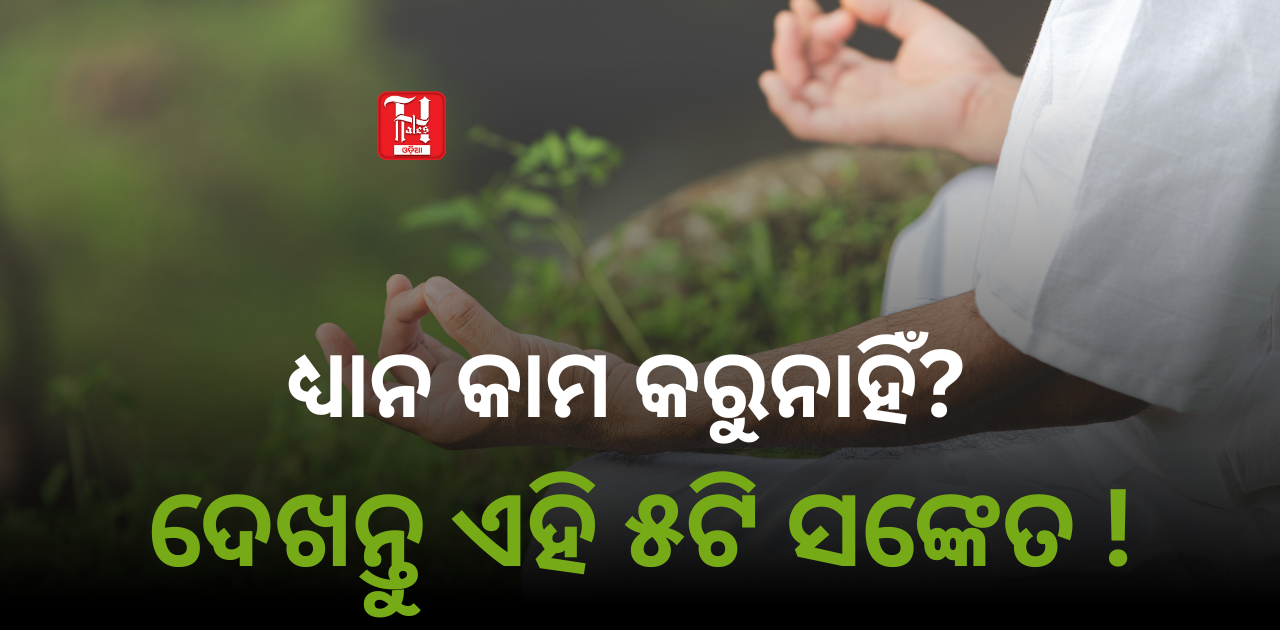 ଶାନ୍ତ ମନର ଚାବିକାଠି: ଆପଣଙ୍କ ଧ୍ୟାନ କାମ କରୁଛି ବୋଲି କହୁଛି ଏହି ୫ଟି ସଙ୍କେତ