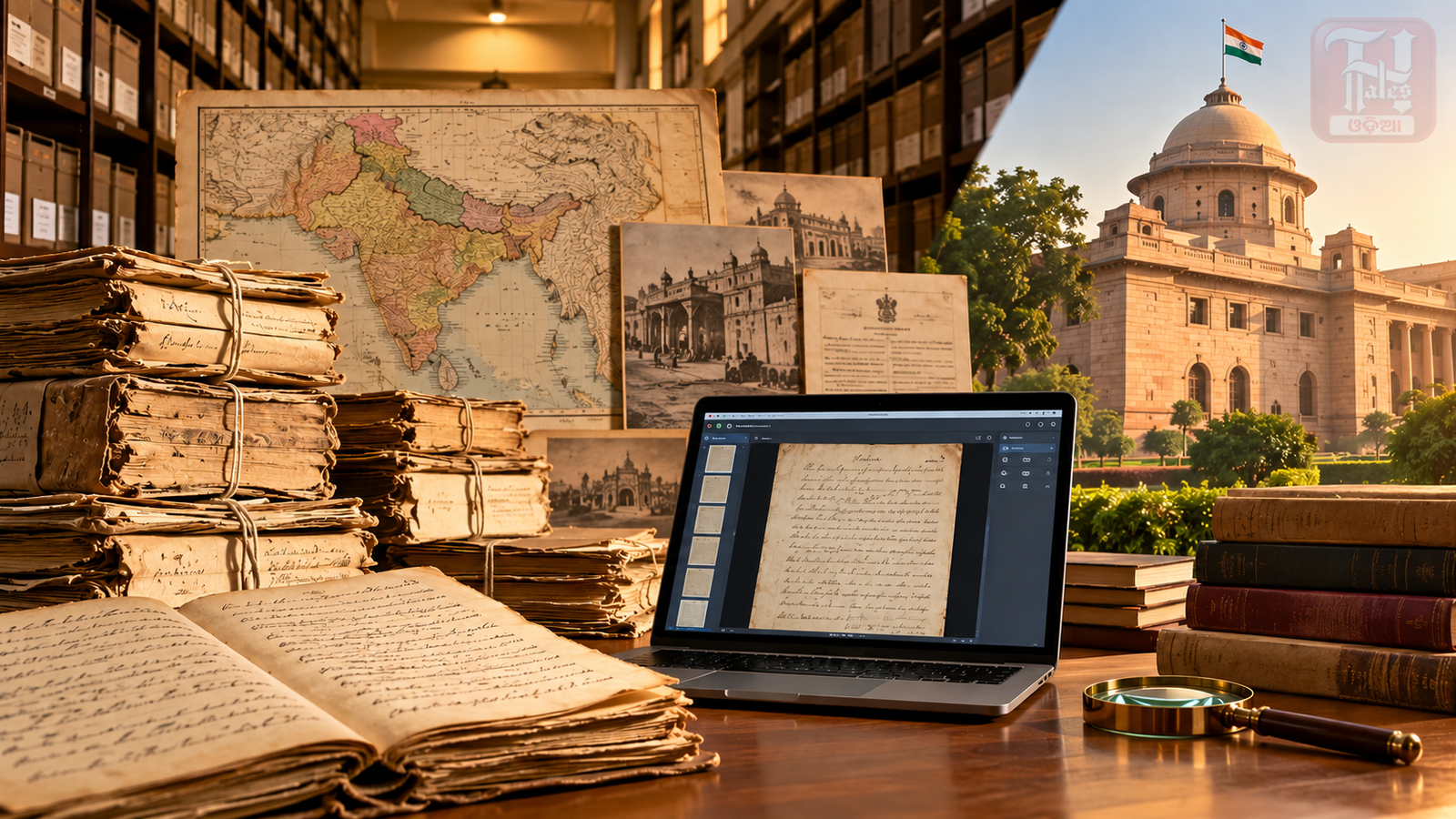 National Archives of India historical records and digital archives